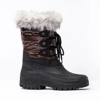 Snow Boots Waterproof, Snow Boots with Fur, Winter Boots Warm Wool